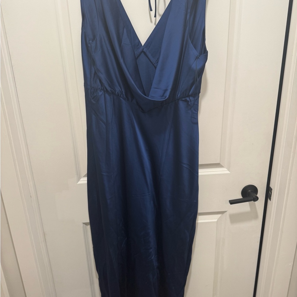 Elegant Blue Women's Dress